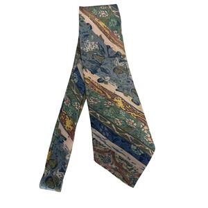 Cocktail Colors Mens Silk Tie Abstract Floral Geometric Stripe Multicolor‎ USA
